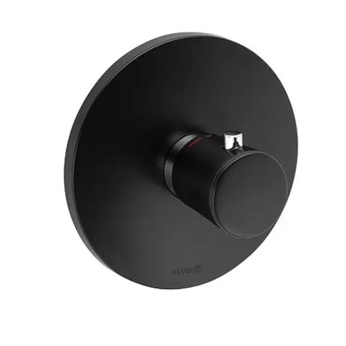 KLUDI BALANCE Unterputz-THM-Armatur Feinbau-Set mit Funktionseinheit mattschwarz/chrom, 527298775, Artikel in Kategorie